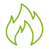 green icon fire