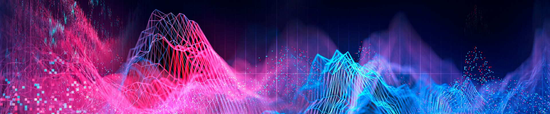 Abstract Visualization of data and technology in graph form