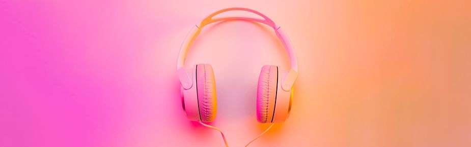 colorful headphones