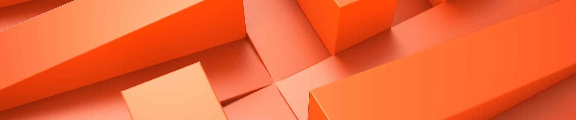 orange template for graphic design illustration 3d rendering 1920 x 400