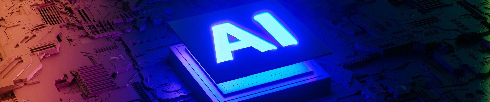 AI processor 3d render, artificial intelligence of digital human
