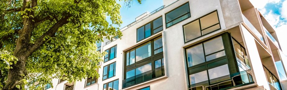 Modern building windows