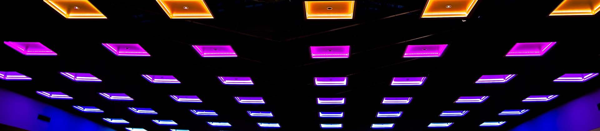 Ceiling Colourfull lights