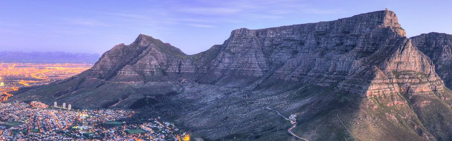 View of African mountains