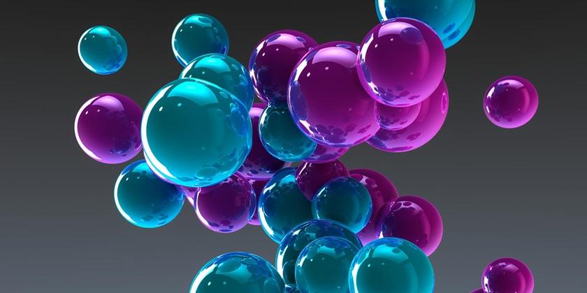 abstract pink and blue spheres 840x420