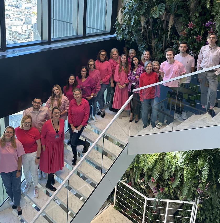 Pink October at the Warsaw office