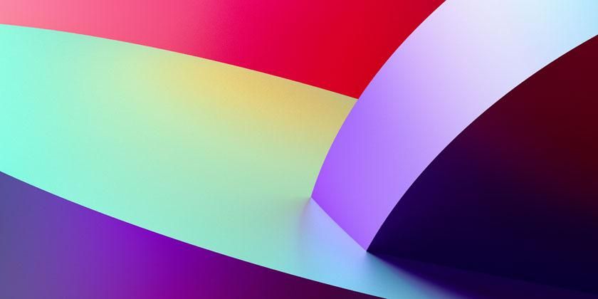 multicoloured geometric shape