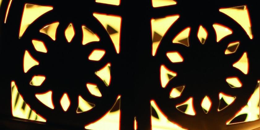 abstract middle eastern candle holder