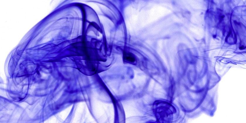 purple paint diluted in water