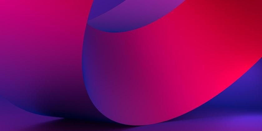  Purple pink geometric abstract curve background 1400x420