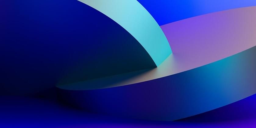  Dark and light blue abstract geometric background 840x420