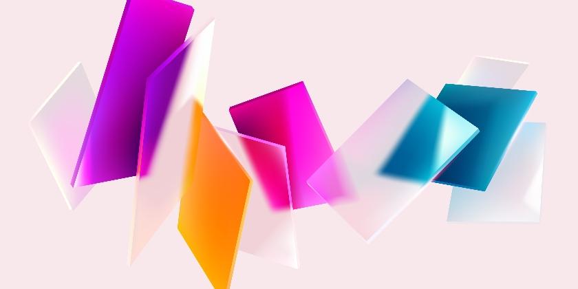 3D colorful shapes