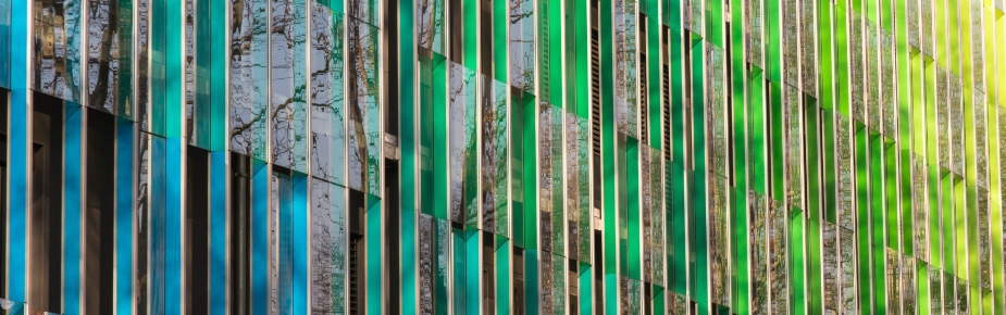 Green blue building