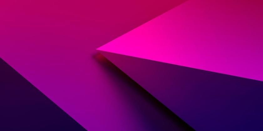  Bright pink and purple geometric triangle 840x420