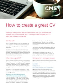 CR - Resources - how to create a great cv - thumbnail