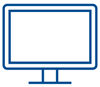 blue computer pictogram