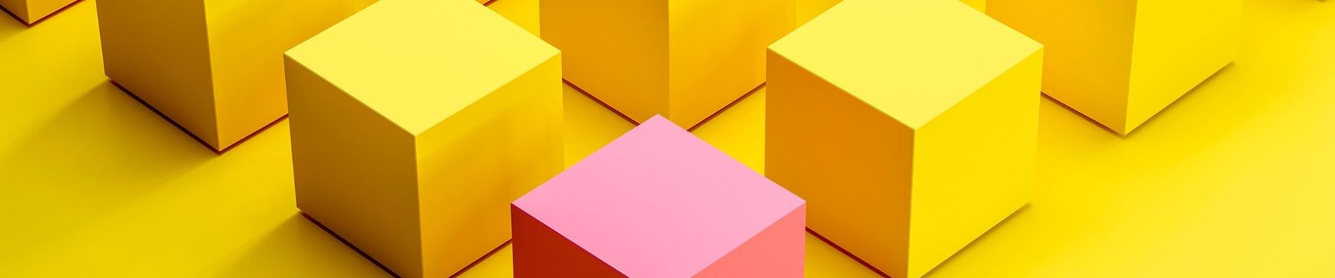 yellow squares pink square