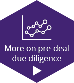 More on pre-deal due diligence