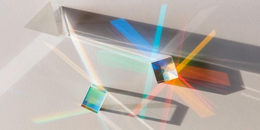 Prisms from geometric glass cubes