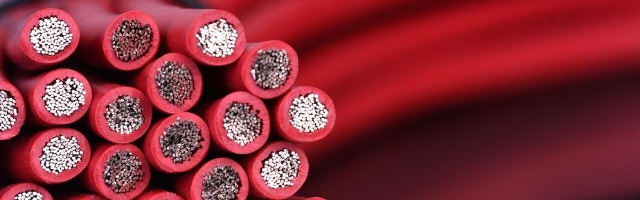 Electrical cable close-up