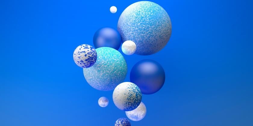 Blue bubbles