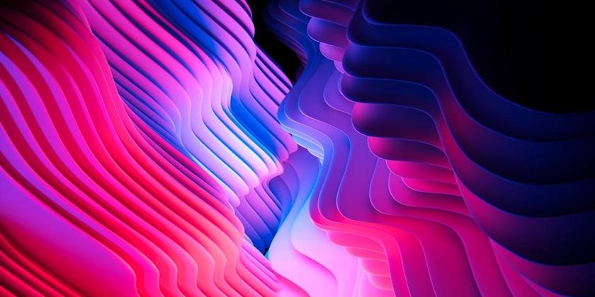 Pink and blue waves 840x420