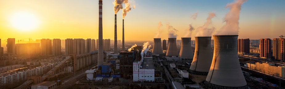 power station chimneys