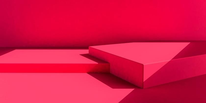  Pink abstract podium background 840x420