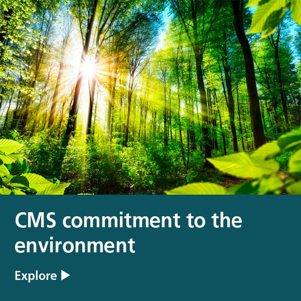 CMS commitment to the environment tile