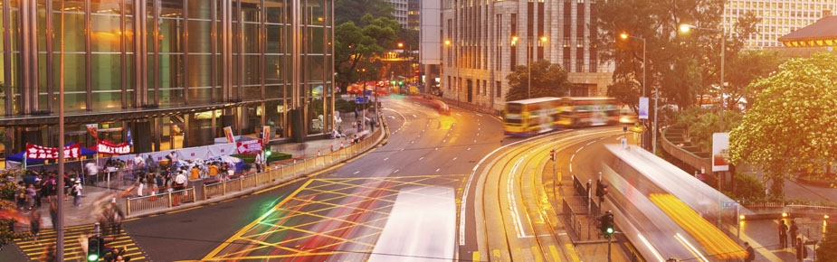 view of Hong Kong city