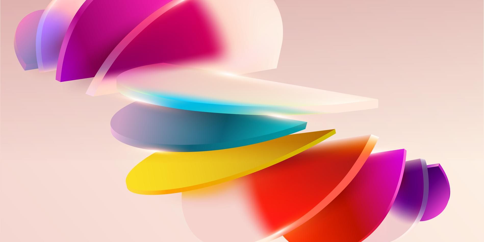 colourful circles and sectors
