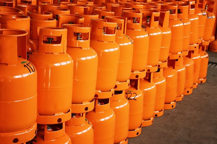 LPG gas bottles