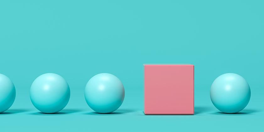 blue circles pink square