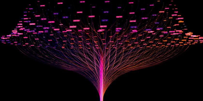 pink data tree