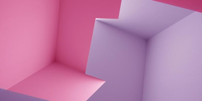 Pink and Violet Abstract