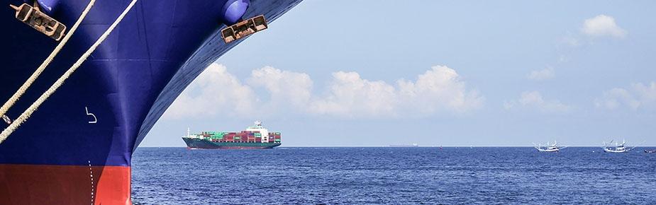 bow of ship at sea