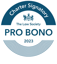 Charter signatory - The Law Society - Pro bono 2023