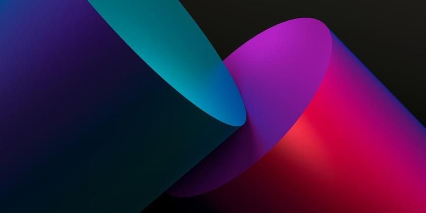  Purple and green geometric shapes 840x420
