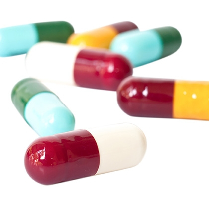 colourful medical capsules