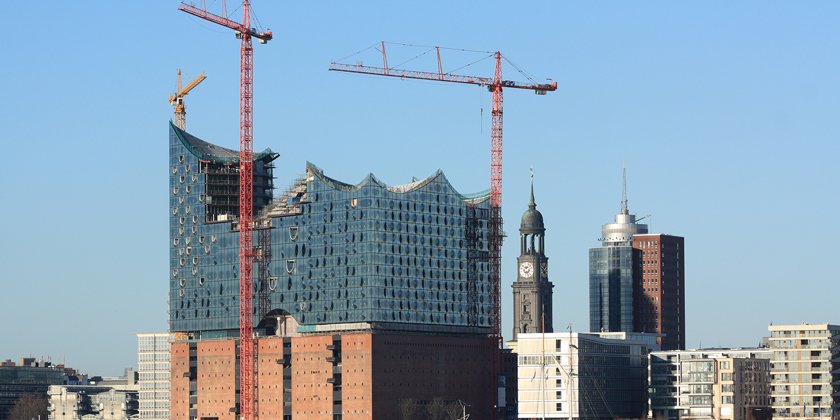 Hamburg concert hall under construction