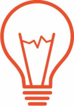 Artificial Intelligence light Bulb icon