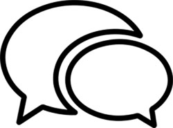 pictogram of speech bubbles