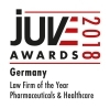 JUVE Award 2018 - Pharmaceuticals and Healthcare