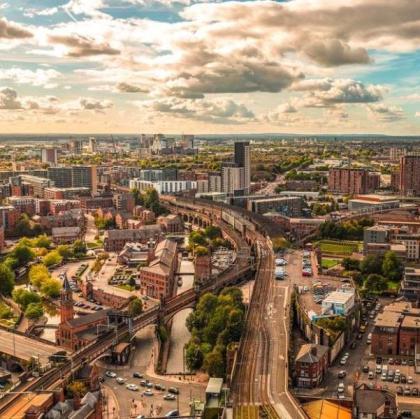 Ariel View Of Manchester - 600 x 600