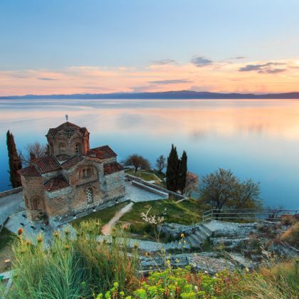 Sveti (Saint) Jovan Kaneo Church on Lake Ohrid