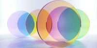 coloured glass circles