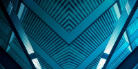 Blue geometric pattern 840x420