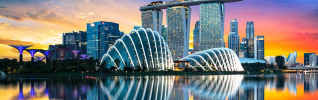 Singapore cityscape at dusk