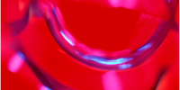 red abstract bubble