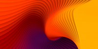 Abstract orange swirl